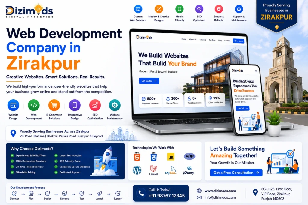 Web Development Company in Zirakpur