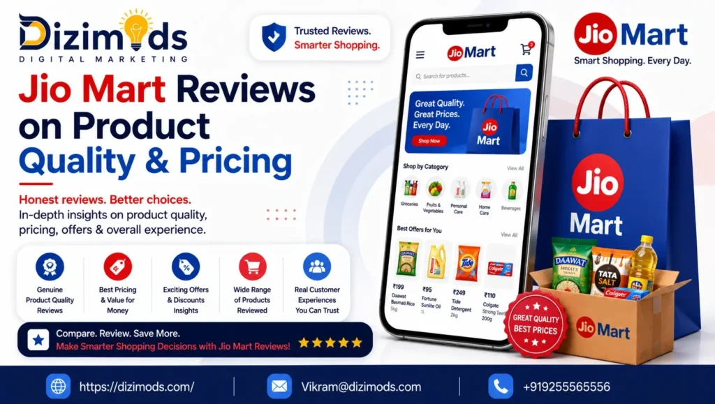 Jio Mart Reviews on Product Quality & Pricing