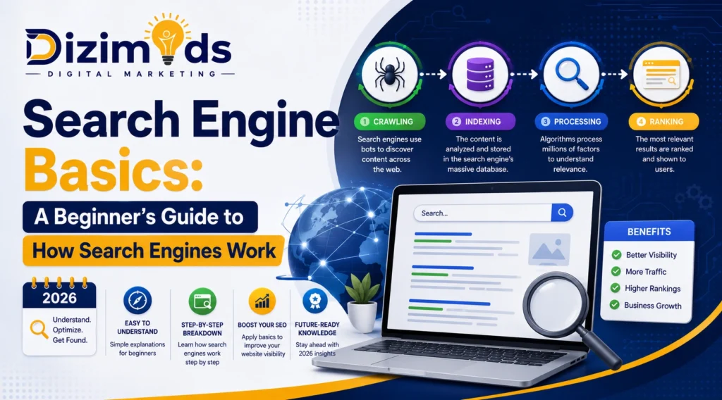 Search Engine Basics A Beginner’s Guide to How Search Engines Work (2026)