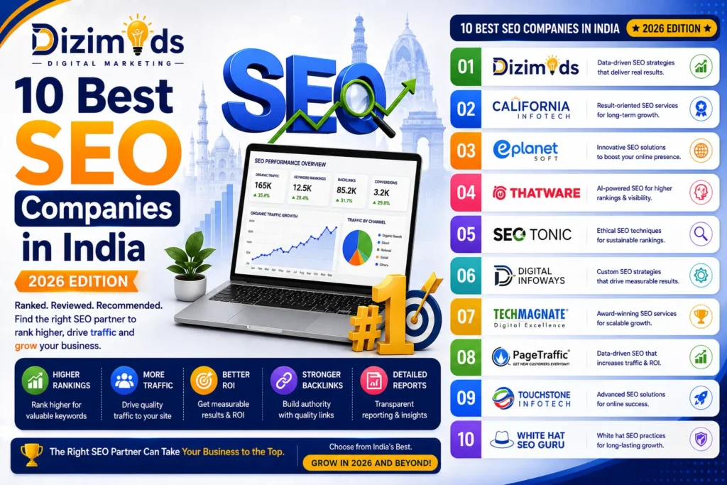 10 Best SEO Companies in India 2026 Edition