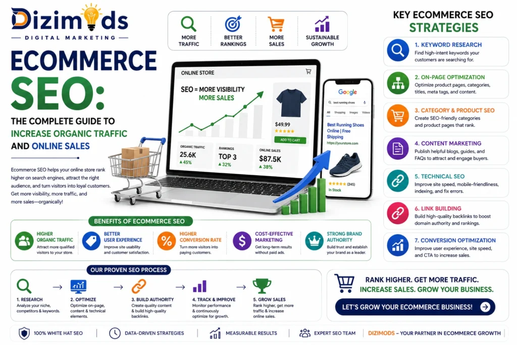 Ecommerce SEO The Complete Guide to Increase Organic Traffic and Online Sales