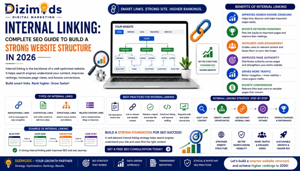 Internal Linking Complete SEO Guide to Build a Strong Website Structure in 2026